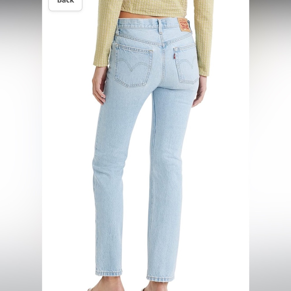 Levi 501 floral distressed